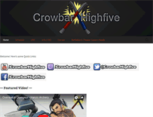 Tablet Screenshot of crowbarhighfive.com
